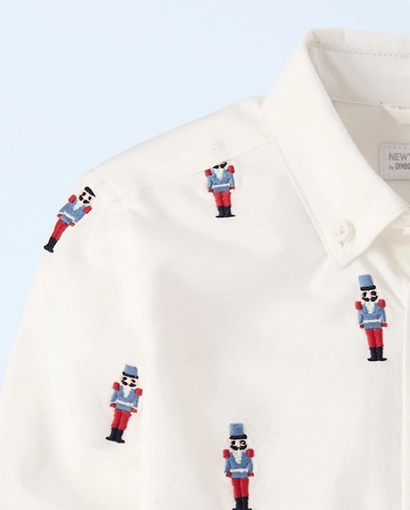 Chemise Oxford boutonnée Casse-Noisette brodée pour garçon - New York City Ballet par Gymboree