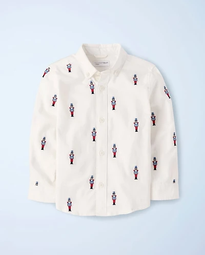 Chemise Oxford boutonnée Casse-Noisette brodée pour garçon - New York City Ballet par Gymboree
