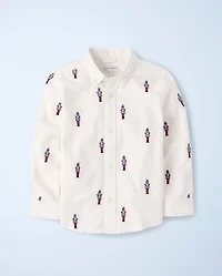 Chemise Oxford boutonnée Casse-Noisette brodée pour garçon - New York City Ballet par Gymboree