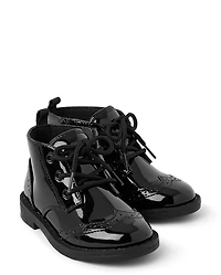 Boys Lace Up Boots - Royal Christmas