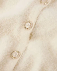 Girls Embellished Eyelash Cardigan - Petit Paris