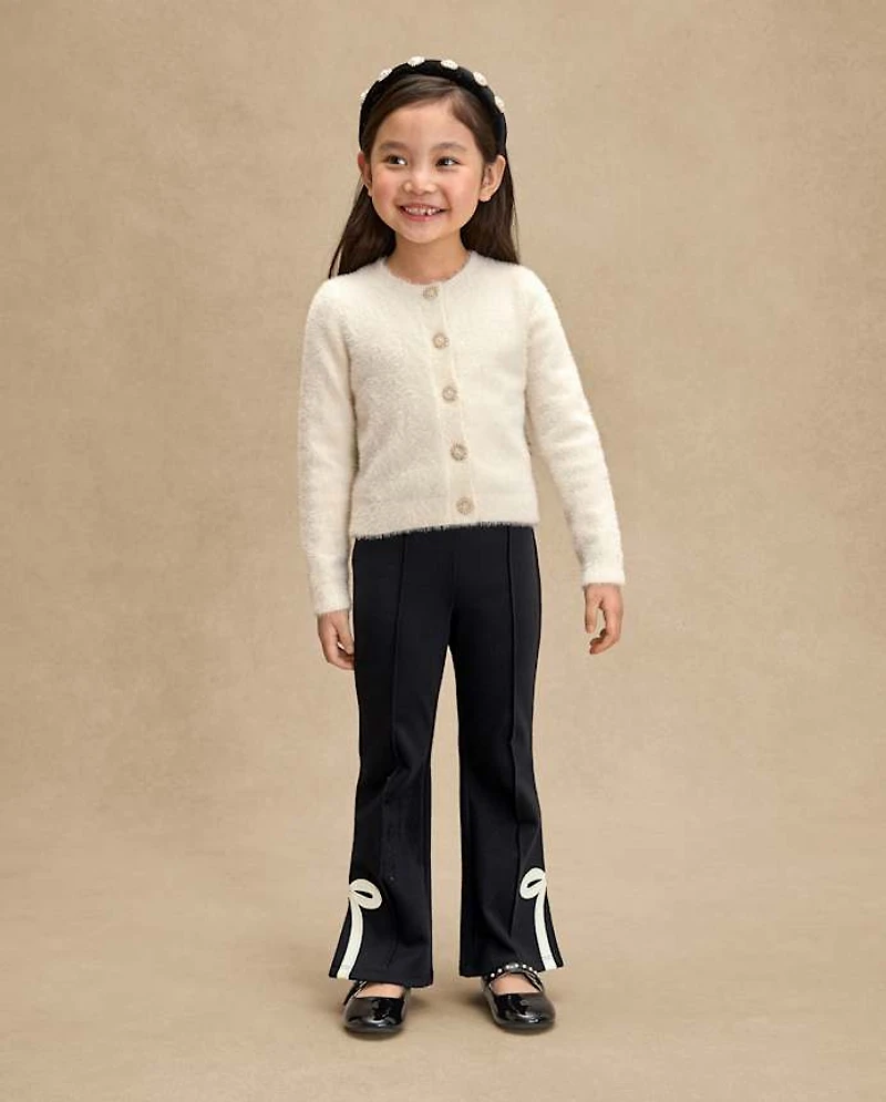 Girls Embellished Eyelash Cardigan - Petit Paris