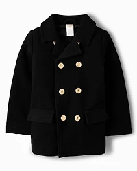 Boys Peacoat - Royal Christmas