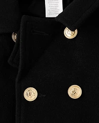 Boys Peacoat - Royal Christmas