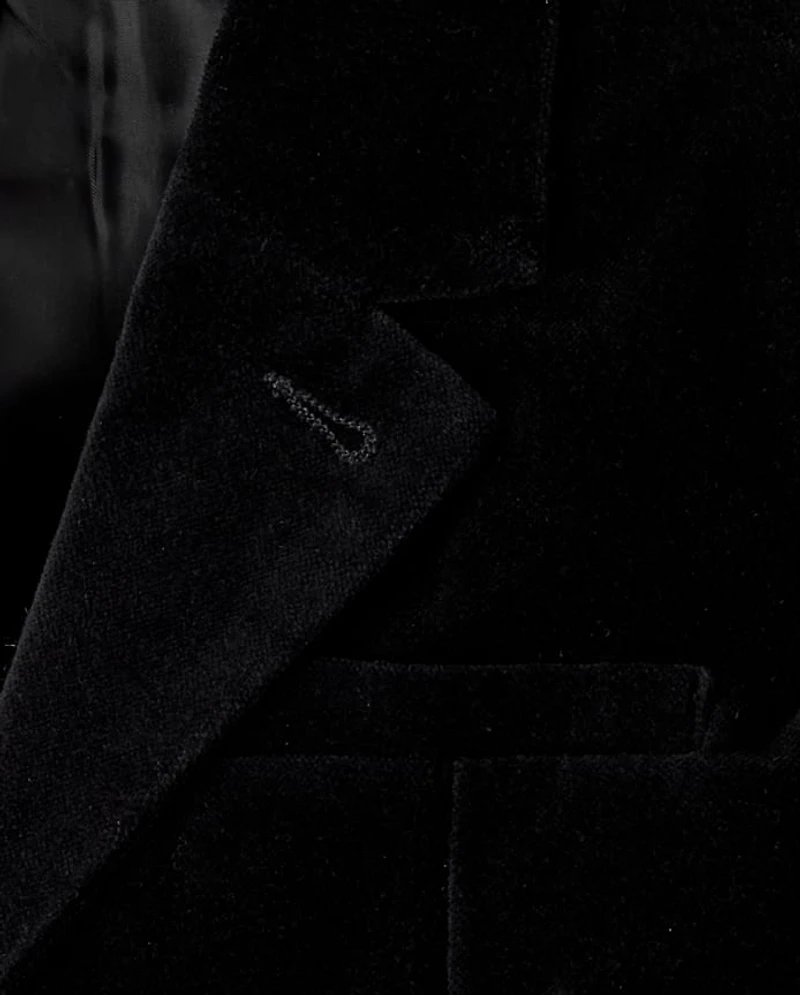 Boys Velvet Blazer - Royal Christmas