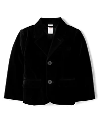 Boys Velvet Blazer - Royal Christmas