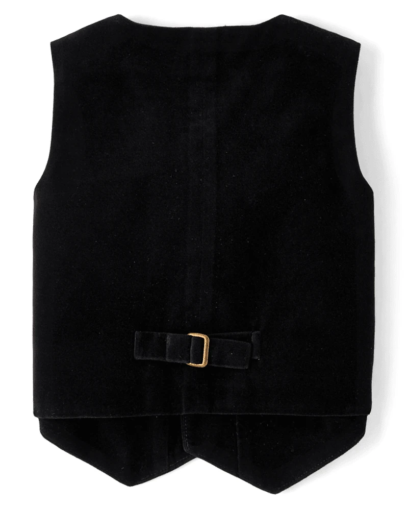 Boys Velvet Vest - Royal Christmas