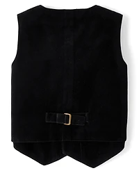 Boys Velvet Vest - Royal Christmas