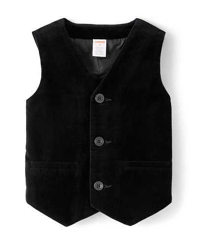 Boys Velvet Vest - Royal Christmas