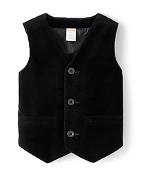 Boys Velvet Vest - Royal Christmas