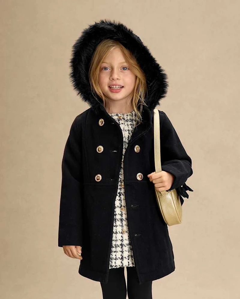 Manteau à capuche pour filles