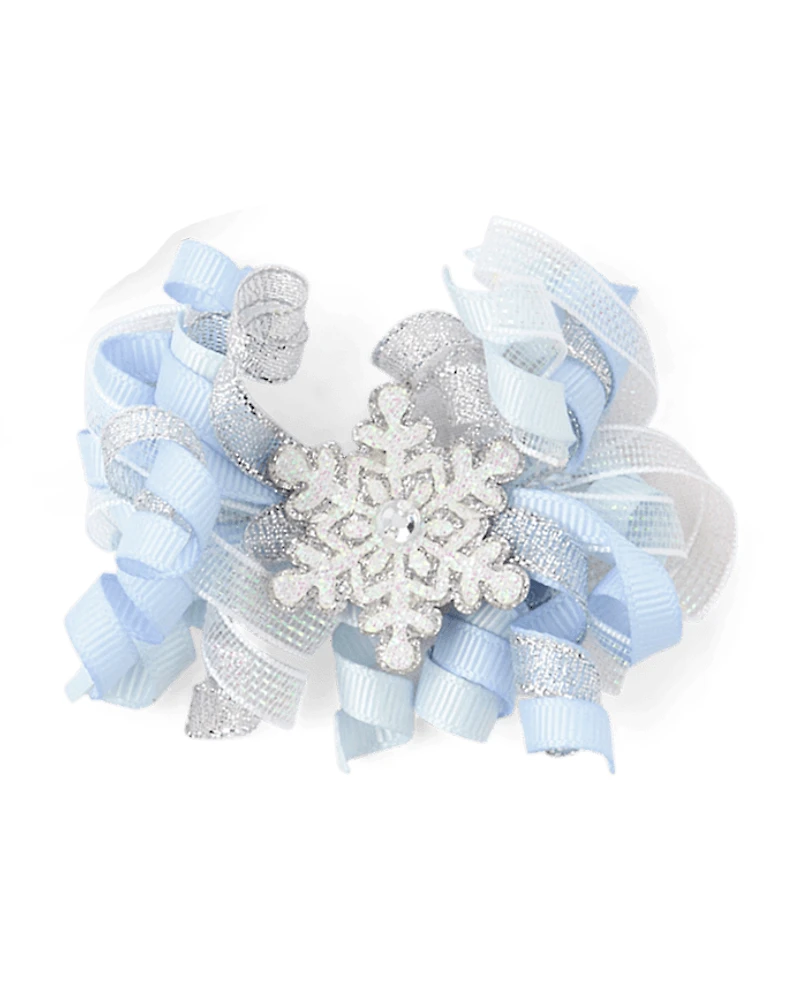 Girls Snowflake 3-Piece Hair Set - First Frost