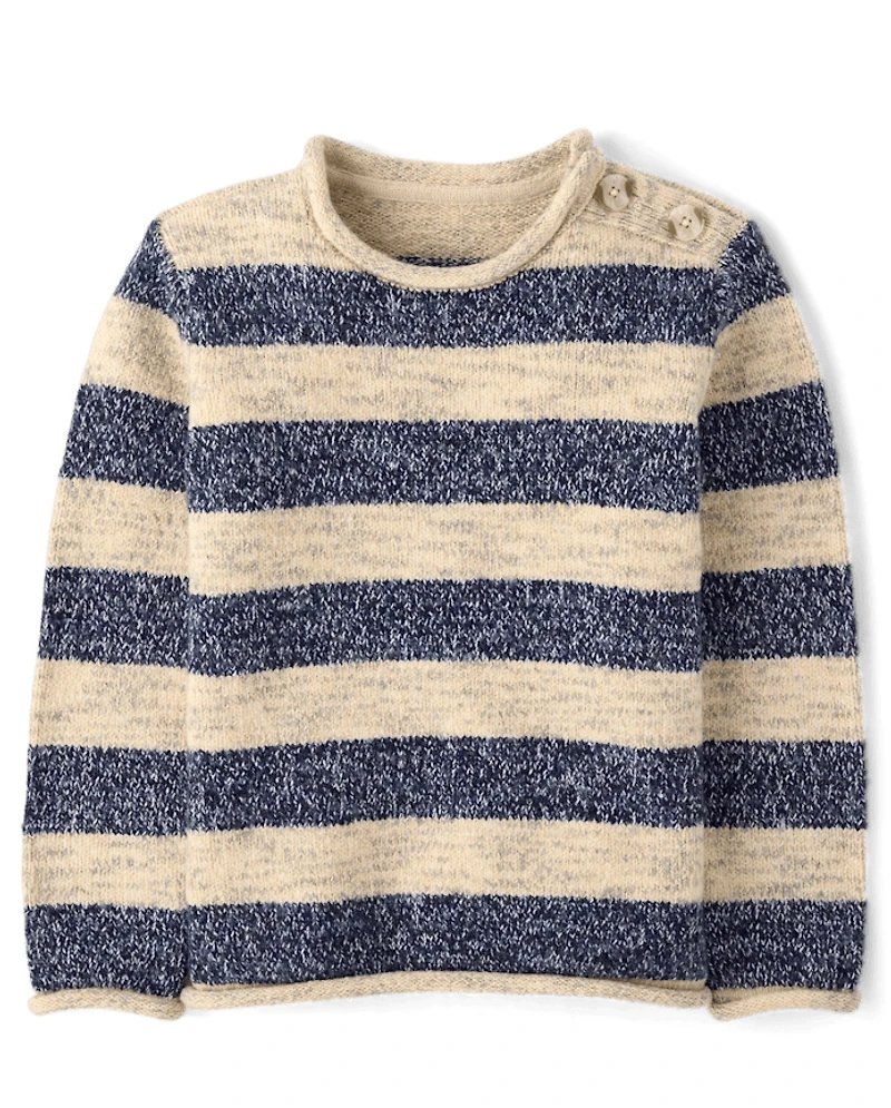 Pull rayé chiné pour enfant - Premier gel