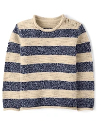 Pull rayé chiné pour enfant - Premier gel