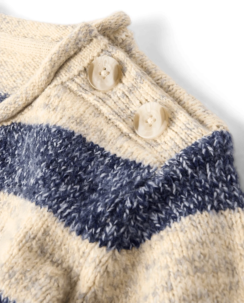 Pull rayé chiné pour enfant - Premier gel