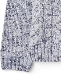 Girls Stitched Mock Neck Sweater - First Frost