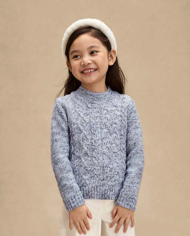 Pull à col montant cousu pour filles - Premier gel