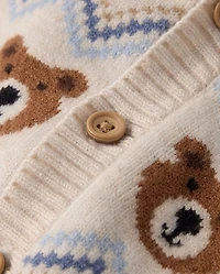 Baby Bear Fairisle Sweater 2-Piece Outfit Set