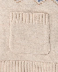 Ensemble 2 pièces pull bébé ours Fair Isle
