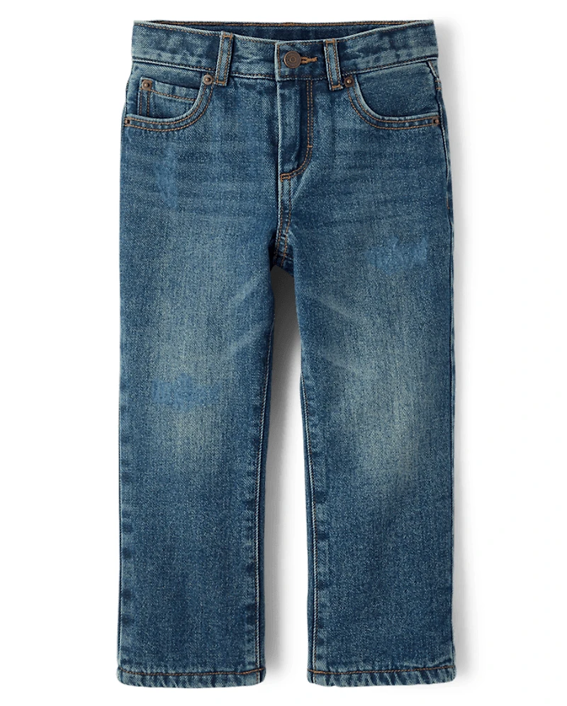 Boys Microfleece Lined Relaxed Jeans - Little Essentials