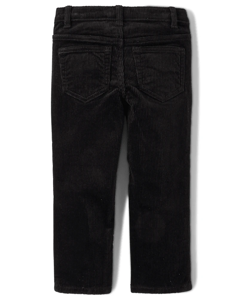 Boys Corduroy Straight Pants - Royal Christmas