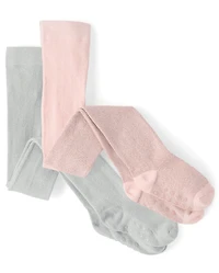 Girls Metallic Tights 2-Pack - On Pointe
