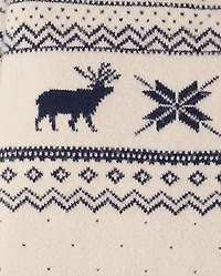 Combinaison pull à col châle Fair Isle motif renne pour bébé garçon