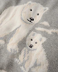 Boys Intarsia Polar Bear Sweater - First Frost