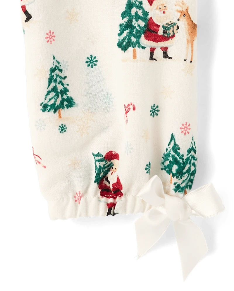 Chemise de nuit en flanelle Père Noël pour filles - Gymmies