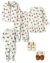 Girls Santa Flannel Nightgown - Gymmies
