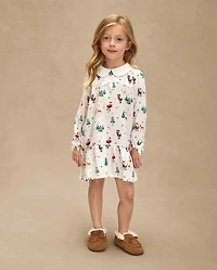 Girls Santa Flannel Nightgown - Gymmies