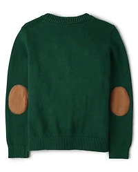 Pull brodé cerf pour garçon - Noël royal