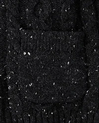 Boys Cable Knit Shawl Cardigan - Royal Christmas