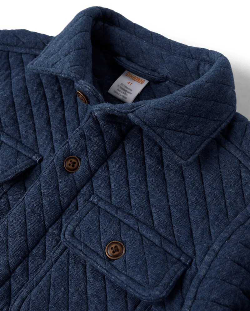 Chemise matelassée à boutons pour garçon - First Frost