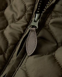 Boys Quilted Sherpa Lined Puffer Jacket - Royal Christmas