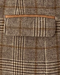 Kids Plaid Tweed Blazer - Royal Christmas