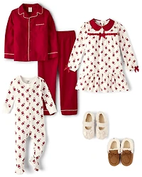 Pyjama une pièce thermique à pieds pour bébé, motif canne sucre - Gymmies
