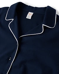 Pyjamas en flanelle contrastée assortis pour toute la famille