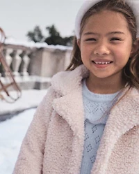 Manteau sherpa pour filles - On Pointe
