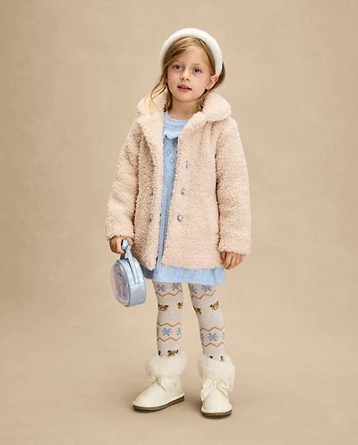 Girls Sherpa Coat - On Pointe