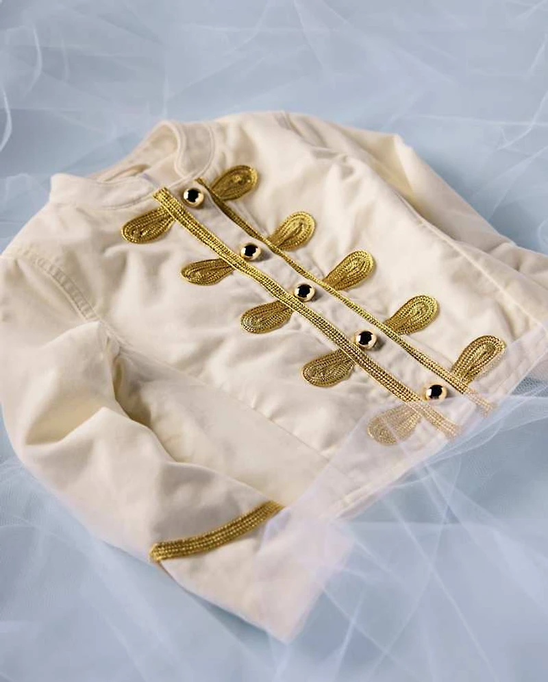 Girls Embroidered Velvet Band Jacket - New York City Ballet by GYMBOREE