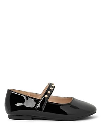 Girls Faux Pearl Ballet Flats - Petit Paris