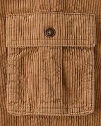 Kids Corduroy Pull On Relaxed Cargo Pants