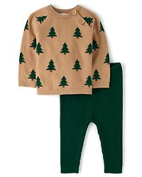 Baby Boys Intarsia Tree 2-Piece Outfit Set - Homegrown by Gymboree