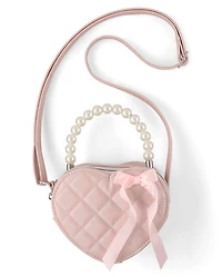 Girls Quilted Heart Bag - On Pointe