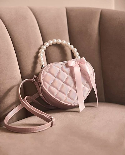 Girls Quilted Heart Bag - On Pointe