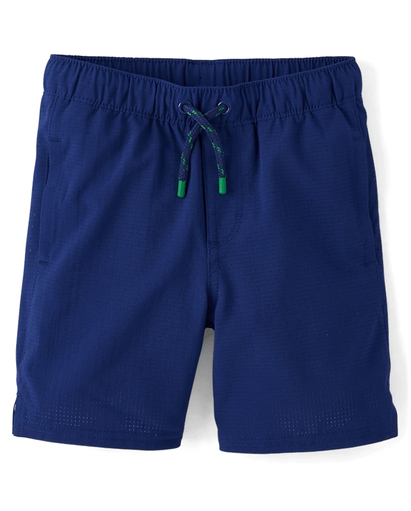Short de sport en tissu ripstop pour garçon