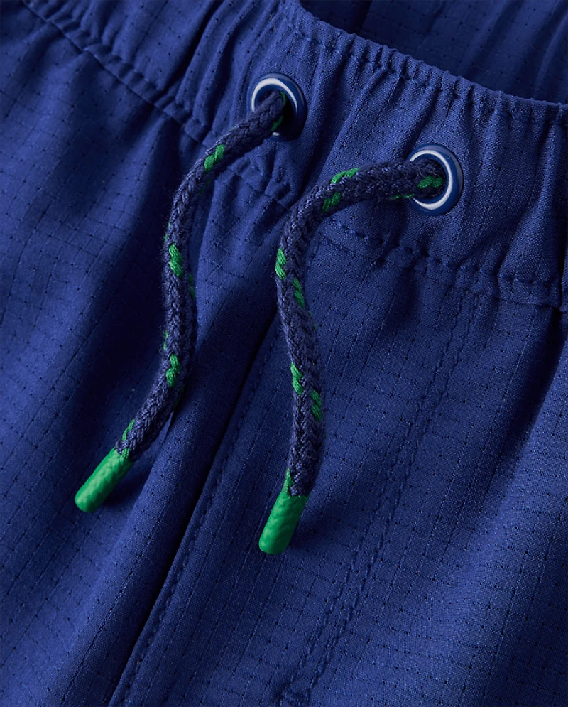 Short de sport en tissu ripstop pour garçon