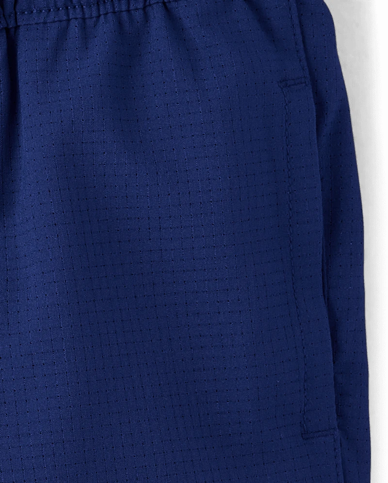 Short de sport en tissu ripstop pour garçon