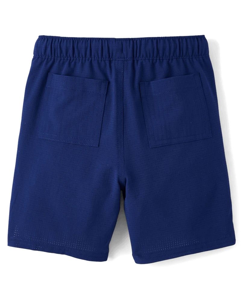 Short de sport en tissu ripstop pour garçon